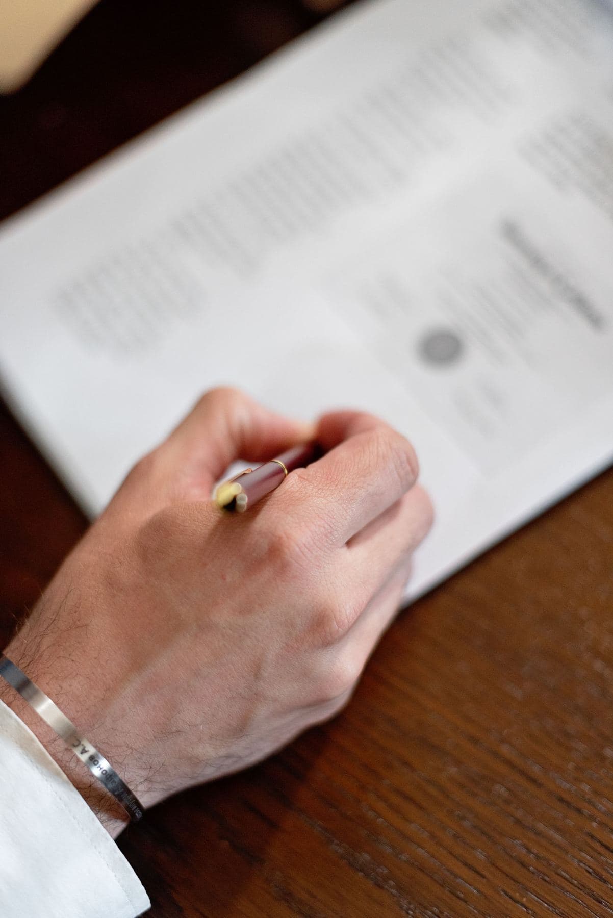 Signing a document
